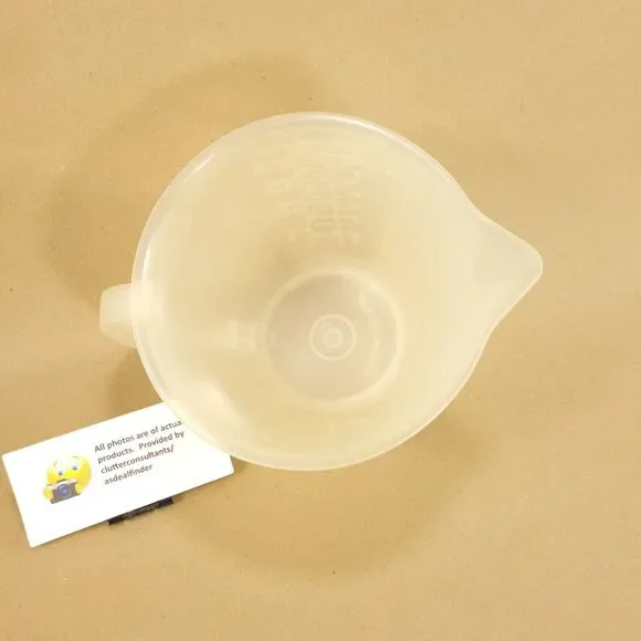 Vintage Tupperware Bundle #1288 Mix-N-Store Pitcher #1200 Strainer Yellow - Picture 7 of 9